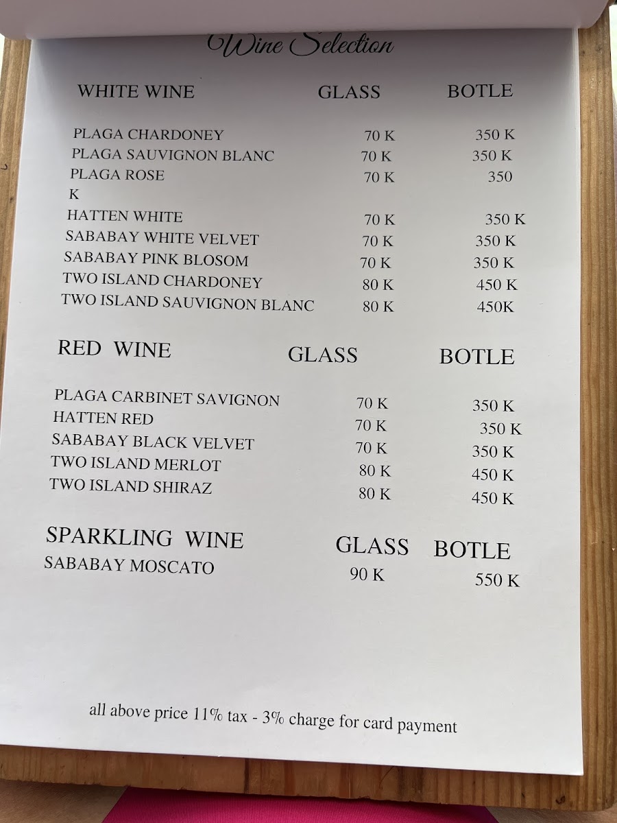 Sea Breeze Cafe Ceningan Menu - Image 5